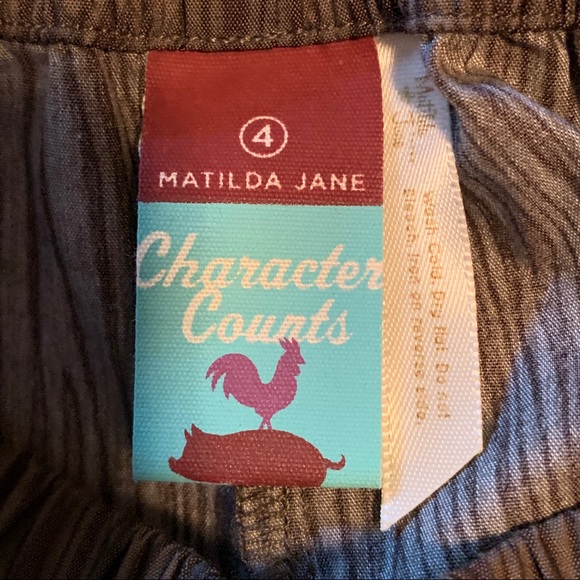 Matilda Jane Size 4 Girls Brown Ruffles Pants - Picture 4 of 7